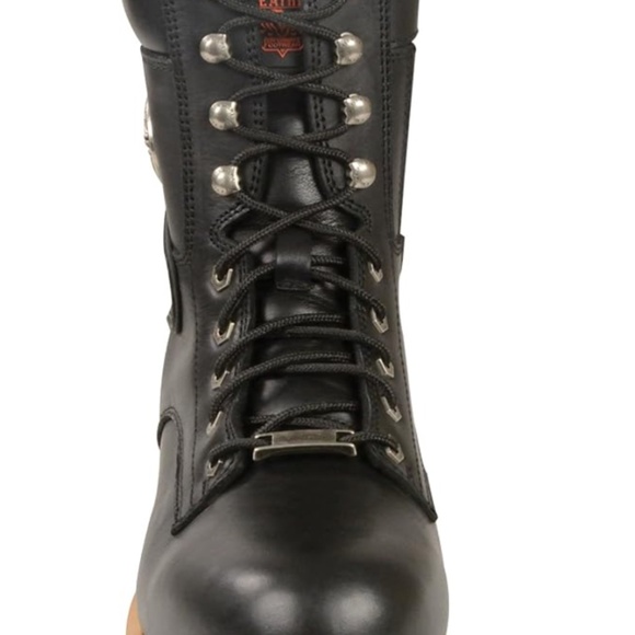 Milwaukee Leather Men's Classic Boots with Side Zip Closure Black Size 9.5 - Picture 2 of 15